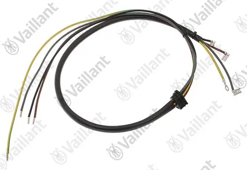 Vaillant Kabelbaum mit mehreren Drähten in verschiedenen Farben, konzipiert für den Anschluss von Kompressoren in Heizsystemen.
